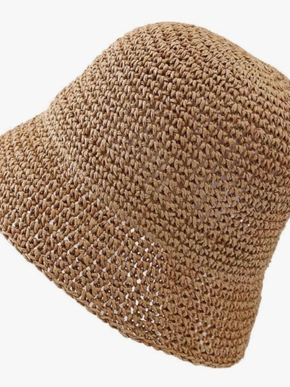Aritzia Raffia Bucket Hat - Brown